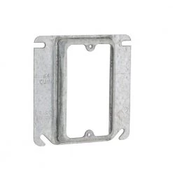 4 in. W Steel Metallic 1-Gang Single-Device Square Cover, 5/8 in. Raised, 1-Pack by RACO -Legrand Sales raco covers 8768 c3 1000
