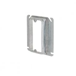 4 in. W Steel Metallic 1-Gang Single-Device Square Cover, 3/4 in. Raised, 1-Pack by RACO -Legrand Sales raco covers 8773 4f 1000