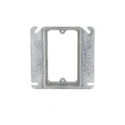 4 in. W Steel Metallic 1-Gang Single-Device Square Cover, 3/4 in. Raised, 1-Pack by RACO -Legrand Sales raco covers 8773 66 1000