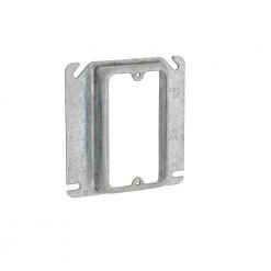 4 in. W Steel Metallic 1-Gang Single-Device Square Cover, 3/4 in. Raised, 1-Pack by RACO -Legrand Sales raco covers 8773 c3 1000