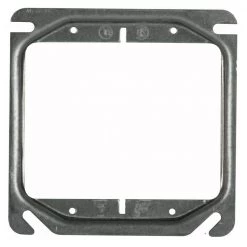 4 in. W Steel Gray 2-Gang Two-Device Square Cover, 1/2 in. Raised, 1-Pack by RACO 7 4 in. W Steel Gray 2-Gang Two-Device Square Cover, 1/2 in. Raised, 1-Pack by RACO -Legrand Sales raco covers 8778 66 1000