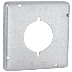 4-11/16 in. W Gray 1-Gang Exposed Work Square Cover for Single 2.141 in. Dia. 30-50A Round Receptacle, 1-Pack by RACO