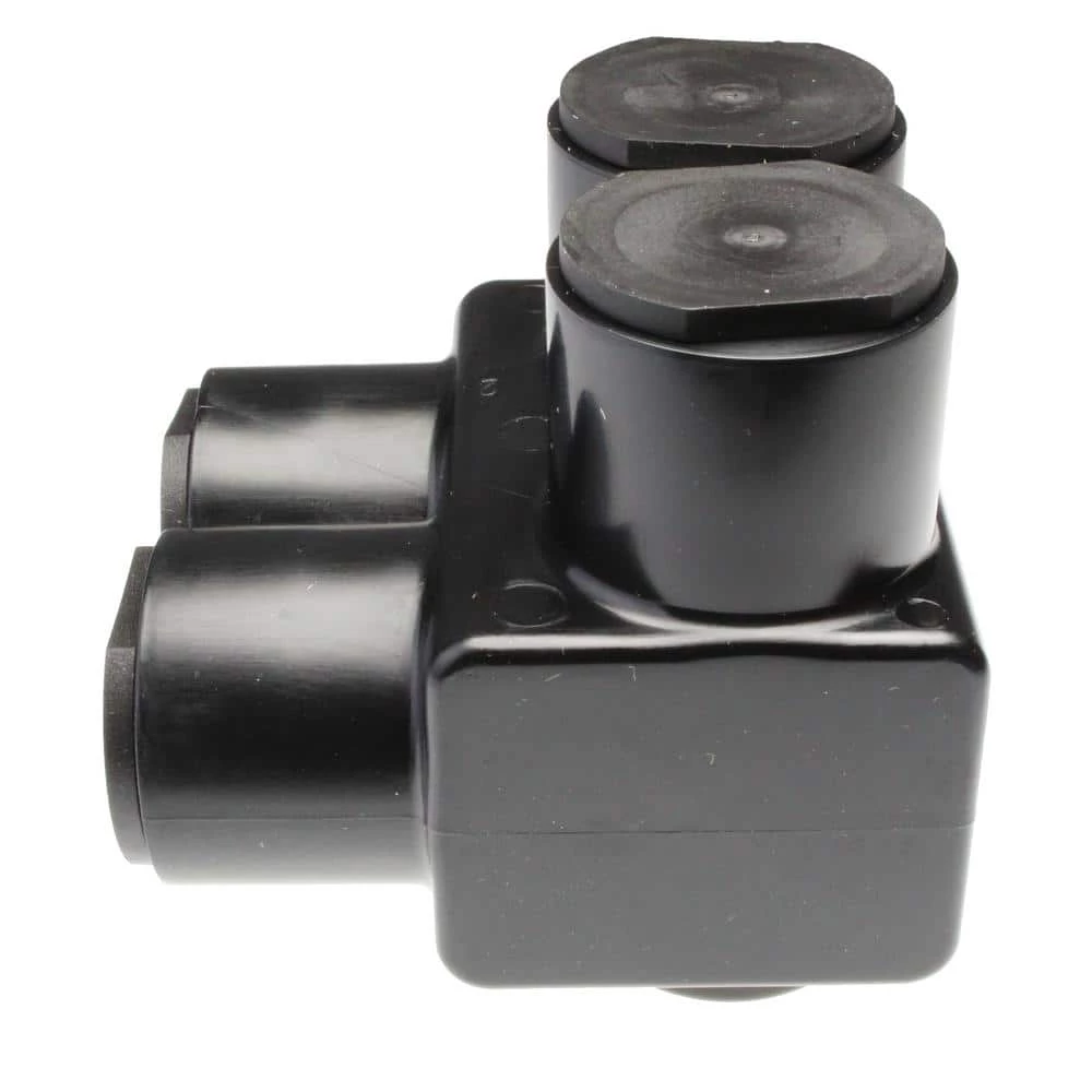 BURNDY Aluminum Black 2-Port 1-Sided UV-Insulated Standard Wire Connector, 1-Pack by RACO 5 BURNDY Aluminum Black 2-Port 1-Sided UV-Insulated Standard Wire Connector, 1-Pack by RACO - Image 3