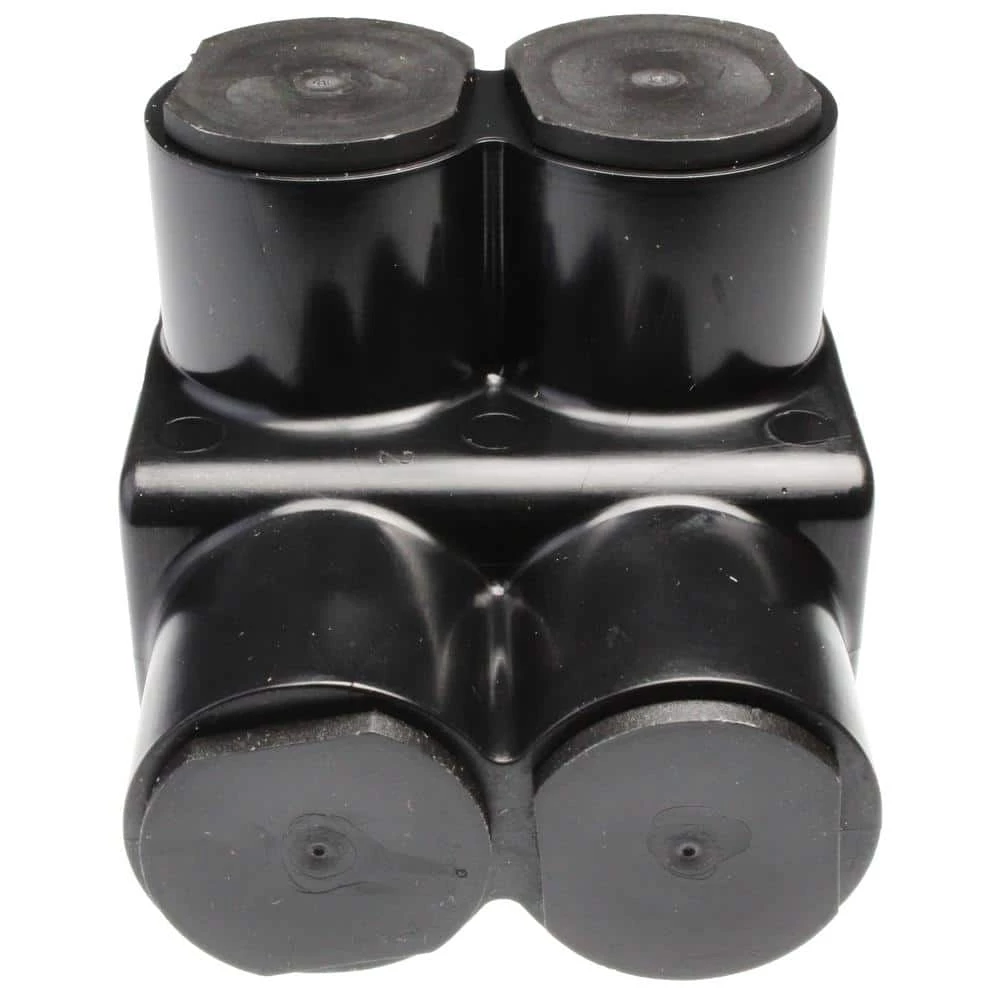 BURNDY Aluminum Black 2-Port 1-Sided UV-Insulated Standard Wire Connector, 1-Pack by RACO 4 BURNDY Aluminum Black 2-Port 1-Sided UV-Insulated Standard Wire Connector, 1-Pack by RACO - Image 2