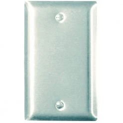 Pass & Seymour 430S/S 1 Gang Box Mounted Blank Wall Plate, Stainless Steel (1-Pack) by Legrand