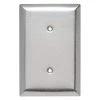 Pass & Seymour 302/304 S/S 1 Gang Strap Mounted Blank Oversized Wall Plate, Stainless Steel (1-Pack) by Legrand -Legrand Sales stainless steel legrand blank wall plates sso14 64 1000