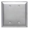 Pass & Seymour 302/304 S/S 2 Gang 2 Box Mounted Blank Oversized Wall Plate, Stainless Steel (1-Pack) by Legrand 2 Pass & Seymour 302/304 S/S 2 Gang 2 Box Mounted Blank Oversized Wall Plate, Stainless Steel (1-Pack) by Legrand -Legrand Sales stainless steel legrand blank wall plates sso23 64 1000