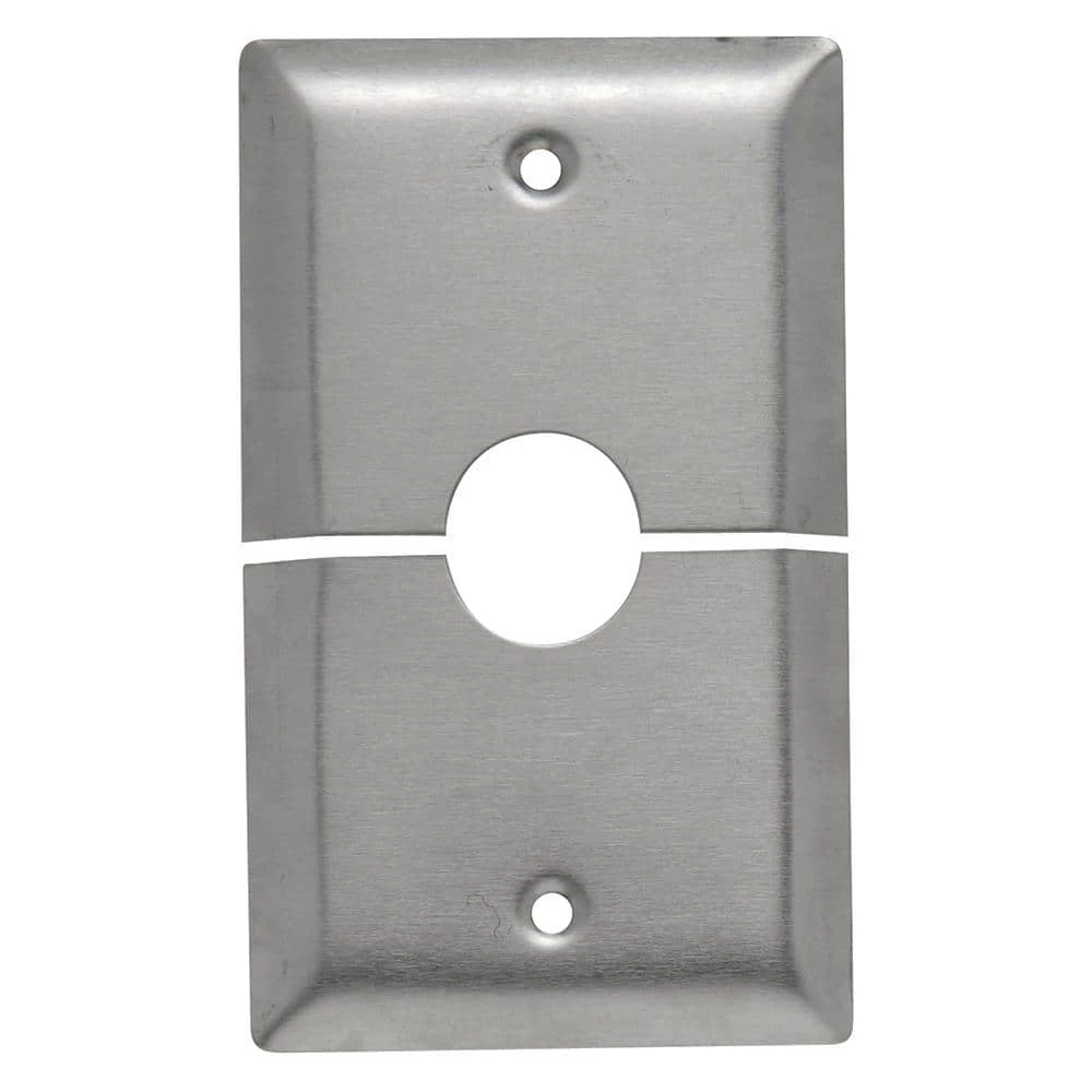 Pass & Seymour 302/304 S/S 1 Gang Box Mounted Coaxial Horizontal Split Wall Plate, Stainless Steel (1-Pack) by Legrand 3 Pass & Seymour 302/304 S/S 1 Gang Box Mounted Coaxial Horizontal Split Wall Plate, Stainless Steel (1-Pack) by Legrand