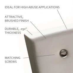 Pass & Seymour 430S/S 2 Gang 1 Toggle 1 Decorator/Rocker Wall Plate, Stainless Steel (1-Pack) by Legrand 10 Pass & Seymour 430S/S 2 Gang 1 Toggle 1 Decorator/Rocker Wall Plate, Stainless Steel (1-Pack) by Legrand -Legrand Sales stainless steel legrand combination wall plates sl126cc5 1f 1000