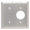 Pass & Seymour 302/304 S/S 2 Gang 1 Single Outlet 1 Strap Mount Blank Wall Plate, Stainless Steel (1-Pack) by Legrand -Legrand Sales stainless steel legrand combination wall plates ss147 64 1000