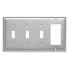 Pass & Seymour 302/304 S/S 4 Gang 3 Toggle 1 Decorator/Rocker Wall Plate, Stainless Steel (1-Pack) by Legrand 2 Pass & Seymour 302/304 S/S 4 Gang 3 Toggle 1 Decorator/Rocker Wall Plate, Stainless Steel (1-Pack) by Legrand -Legrand Sales stainless steel legrand combination wall plates ss326 64 1000