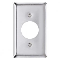 Pass & Seymour 302/304 S/S 1 Gang Single Outlet Wall Plate, Stainless Steel (1-Pack) by Legrand