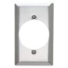 Pass & Seymour 302/304 S/S 1 Gang Single Power Outlet 2.125-in. Hole Wall Plate, Stainless Steel (1-Pack) by Legrand