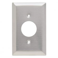 Pass & Seymour 302/304 S/S 1 Gang Single Outlet Jumbo Wall Plate, Stainless Steel (1-Pack) by Legrand