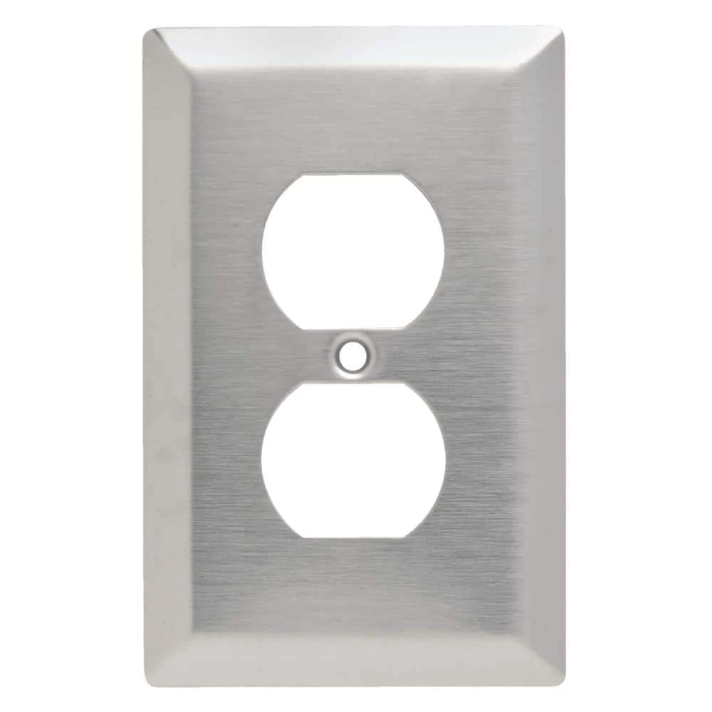 Pass & Seymour 302/304 S/S 1 Gang Duplex Jumbo Wall Plate, Stainless Steel (1-Pack) by Legrand 3 Pass & Seymour 302/304 S/S 1 Gang Duplex Jumbo Wall Plate, Stainless Steel (1-Pack) by Legrand