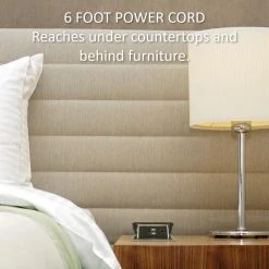 DeQuorum Pop Up Countertop Box with 15 Amp USB Charging Tamper Resistant Receptacle and 6 ft. Cord, Stainless Steel by Legrand -Legrand Sales stainless steel legrand power strips dqfp15ust fa 1000