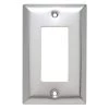 Pass & Seymour 302/304 S/S 1 Gang Decorator/Rocker Jumbo Wall Plate, Stainless Steel (1-Pack) by Legrand -Legrand Sales stainless steel legrand rocker light switch plates ssj26 64 1000