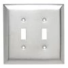Pass & Seymour 302/304 S/S 2 Gang 2 Toggle Oversized Wall Plate, Stainless Steel (1-Pack) by Legrand 1 Pass & Seymour 302/304 S/S 2 Gang 2 Toggle Oversized Wall Plate, Stainless Steel (1-Pack) by Legrand -Legrand Sales stainless steel legrand toggle light switch plates sso2 64 1000
