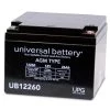 12-Volt 26 Ah AGM Rechargeable Battery w/I2 Terminals by UPG -Legrand Sales upg 12v batteries 40598 64 1000