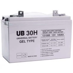 12-Volt 100 Ah FL2 Terminal Sealed Lead Terminal (SLA) GEL Rechargeable Battery by UPG