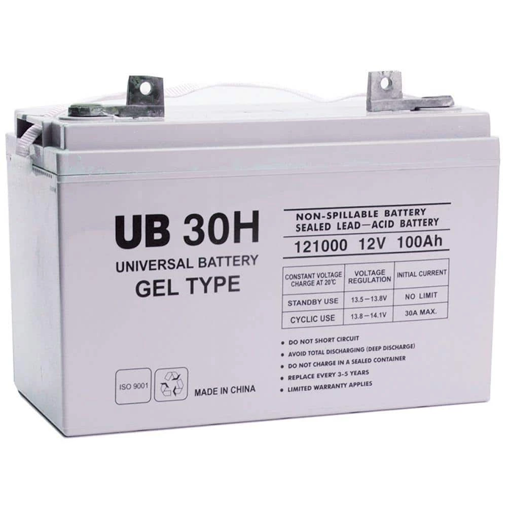 12-Volt 100 Ah FL2 Terminal Sealed Lead Terminal (SLA) GEL Rechargeable Battery by UPG 3 12-Volt 100 Ah FL2 Terminal Sealed Lead Terminal (SLA) GEL Rechargeable Battery by UPG
