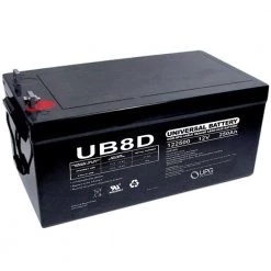 12-Volt 250 Ah L4 Terminal Sealed Lead Acid (SLA) AGM Rechargeable Battery by UPG