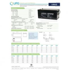 12-Volt .08 Ah Amp Connector Terminal Sealed Lead Acid (SLA) AGM Rechargeable Battery by UPG -Legrand Sales upg 12v batteries ub1208 c3 1000