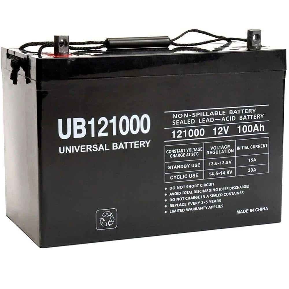 12-Volt 100 Ah Z1 Terminal Sealed Lead Acid (SLA) AGM Rechargeable Battery by UPG 3 12-Volt 100 Ah Z1 Terminal Sealed Lead Acid (SLA) AGM Rechargeable Battery by UPG