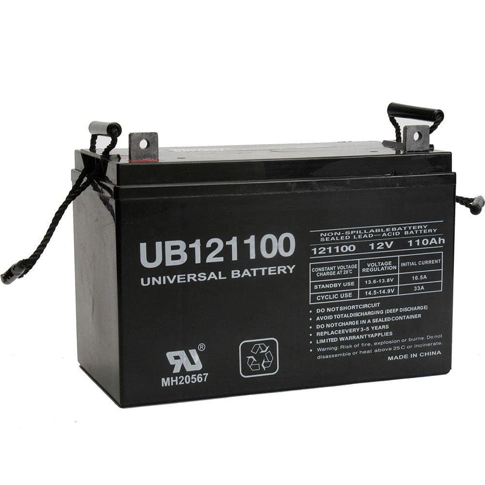 12-Volt 110 Ah L3 Terminal Sealed Lead Acid (SLA) AGM Rechargeable Battery by UPG 3 12-Volt 110 Ah L3 Terminal Sealed Lead Acid (SLA) AGM Rechargeable Battery by UPG