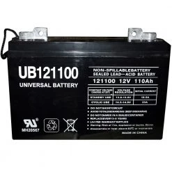 12-Volt 110 Ah FL1 Terminal Sealed Lead Acid (SLA) AGM Rechargeable Battery by UPG