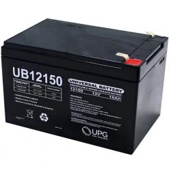 12-Volt 15 Ah F2 Terminal Sealed Lead Acid (SLA) AGM Rechargeable Battery by UPG