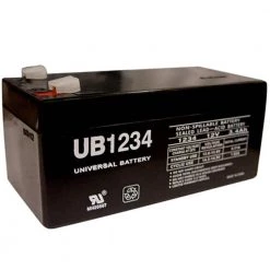 12-Volt 3.4 Ah F1 Terminal Sealed Lead Acid (SLA) AGM Rechargeable Battery by UPG