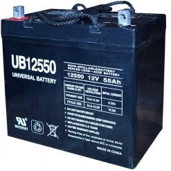 12-Volt 55 Ah (+ on left) Z1 Terminal Sealed Lead Acid (SLA) Rechargeable AGM Battery by UPG