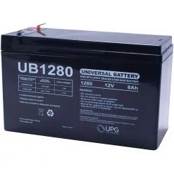 12-Volt 8 Ah F1 Terminal Sealed Lead Acid (SLA) AGM Rechargeable Battery by UPG