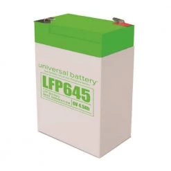 6-Volt 4.5 Ah Lithium LFP Rechargeable Battery with F1 and F2 Terminals by UPG