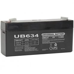 6-Volt 3.4 Ah F1 Terminal Sealed Lead Acid (SLA) AGM Rechargeable Battery by UPG
