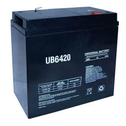 6-Volt 42 Ah F2 Terminal Sealed Lead Acid (SLA) AGM Rechargeable Battery by UPG