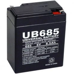 6-Volt 8.5 Ah F1 Terminal Sealed Lead Acid (SLA) AGM Rechargeable Battery by UPG