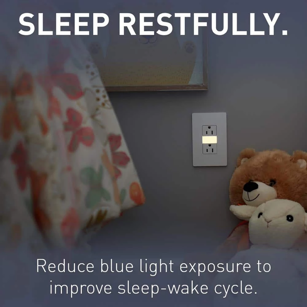 Radiant 15 Amp 125-Volt Tamper Resistant Amber Night Light Decorator Duplex Outlet, White by Legrand 8 Radiant 15 Amp 125-Volt Tamper Resistant Amber Night Light Decorator Duplex Outlet, White by Legrand - Image 6