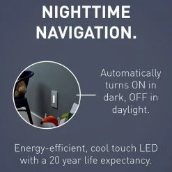 Radiant 125-Volt Full Amber Night Light Decorator Duplex Outlet, White by Legrand -Legrand Sales white amber legrand electrical outlets receptacles ntlfullamberw fa 1000