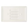 Pass & Seymour 302/304 S/S 1 Gang Horizontal Louvered Wall Plate, White (1-Pack) by Legrand -Legrand Sales white legrand blank wall plates ss760w 64 1000