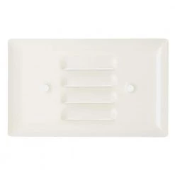 Pass & Seymour 302/304 S/S 1 Gang Horizontal Louvered Wall Plate, White (1-Pack) by Legrand