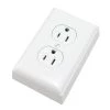 Wiremold Non-Metallic PVC Raceway 15 Amp Duplex Receptacle Box Kit with Faceplate and Outlet, White by Legrand -Legrand Sales white legrand cord covers nmw2 d 64 1000