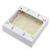 Wiremold Non-Metallic PVC Raceway 2 Gang Outlet Box, White by Legrand -Legrand Sales white legrand cord covers nmw3 2 64 1000
