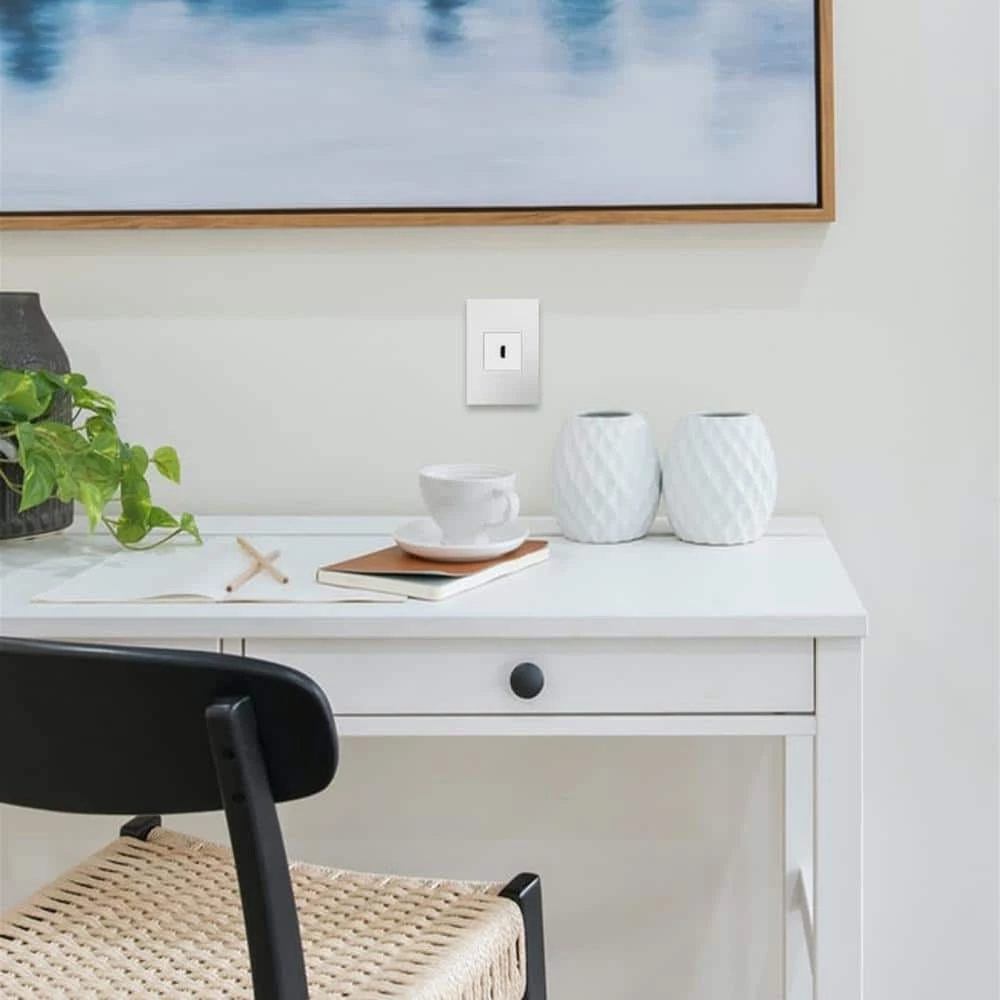 Adorne 1-Gang 1-Port Keystone Wall Plate, White (1-Pack) by Legrand 5 Adorne 1-Gang 1-Port Keystone Wall Plate, White (1-Pack) by Legrand - Image 3