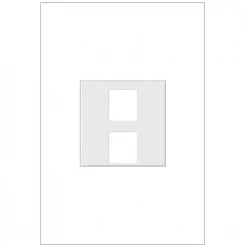 Adorne 1-Gang 2-Port Keystone Wall Plate, White (1-Pack) by Legrand