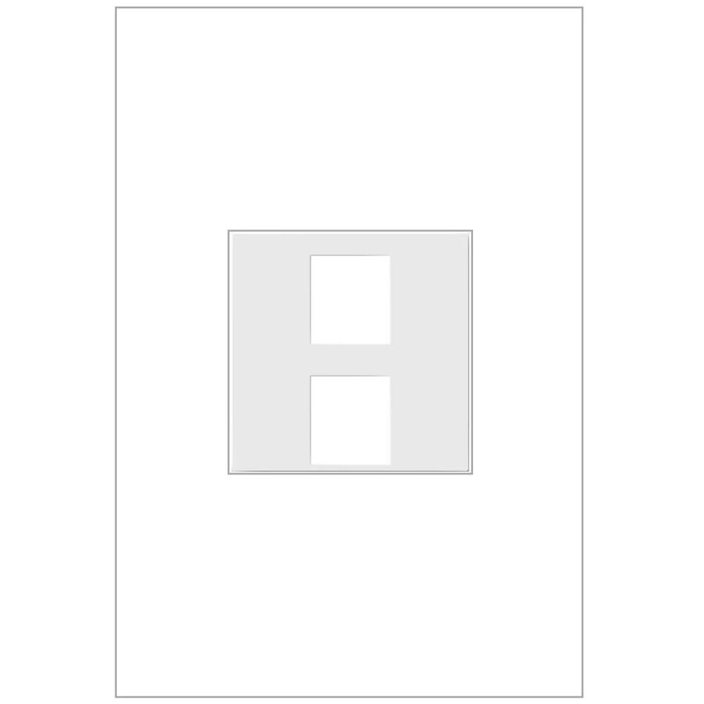 Adorne 1-Gang 2-Port Keystone Wall Plate, White (1-Pack) by Legrand 3 Adorne 1-Gang 2-Port Keystone Wall Plate, White (1-Pack) by Legrand