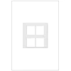 Adorne 1-Gang 4-Port Keystone Wall Plate, White (1-Pack) by Legrand 2 Adorne 1-Gang 4-Port Keystone Wall Plate, White (1-Pack) by Legrand -Legrand Sales white legrand data wall plates ac4pfw1 64 1000
