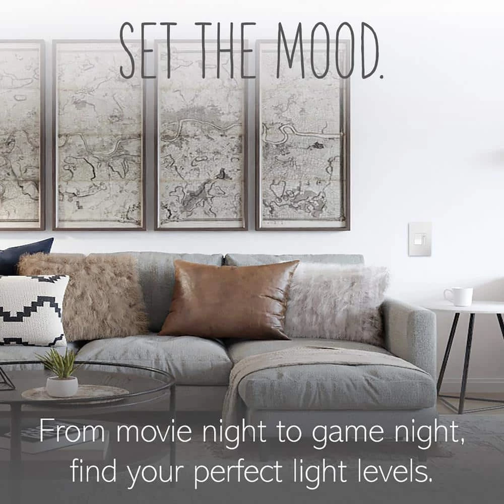 Adorne Paddle 450-Watt Single-Pole/3-Way LED/CFL/Incandescent Dimmer, White by Legrand 9 Adorne Paddle 450-Watt Single-Pole/3-Way LED/CFL/Incandescent Dimmer, White by Legrand - Image 7