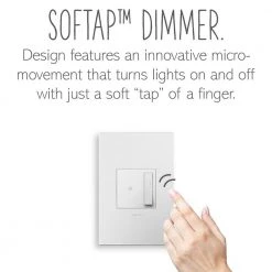 Adorne sofTap Single-Pole/3-Way 0-10-Volt Dimmer, White by Legrand -Legrand Sales white legrand dimmers adtp4fbl3pw4 1f 1000